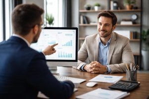 bureau-moderne-conseiller-client-ordinateur