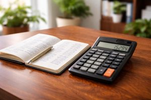 calculatrice-carnet-table-bois